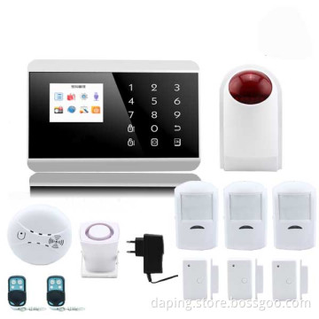 Dual-network Touch Screen home alarm system easy operation smart home alarm system DP-8218